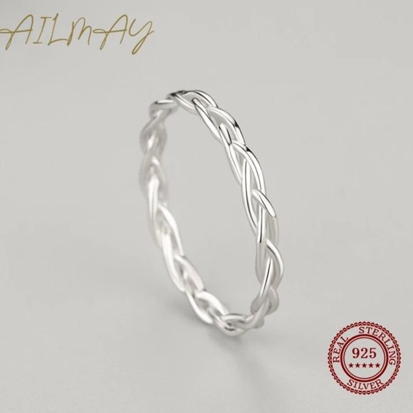 Sterling Silver Minimalist Stackable Rings - Picture 3 of 5
